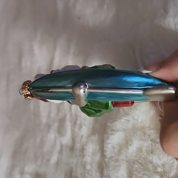 OLD WORLD SANTA CLAUS  GLASS CHRISTMAS ORNAMENT. - Picture 3 of 4